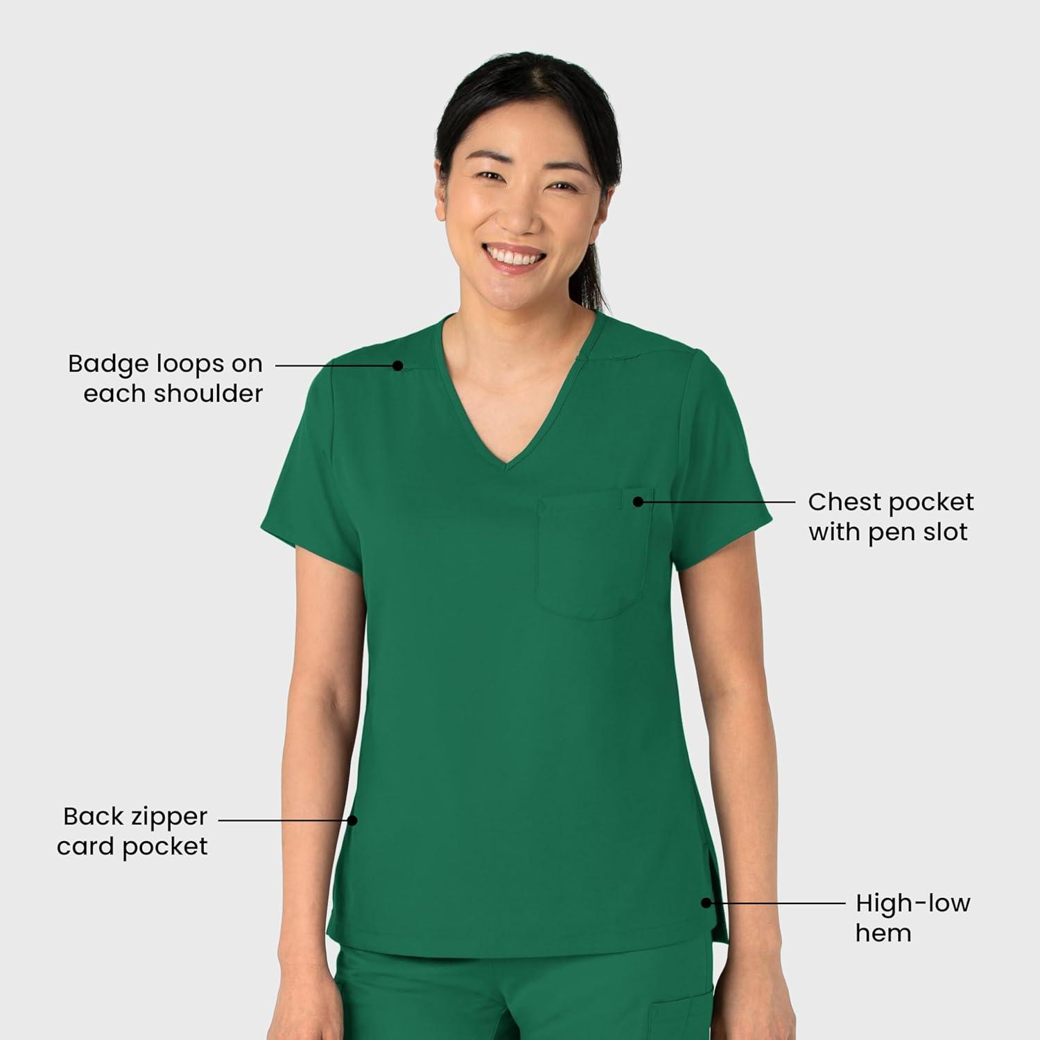 Wink Womens Scrub Top(Hunter)