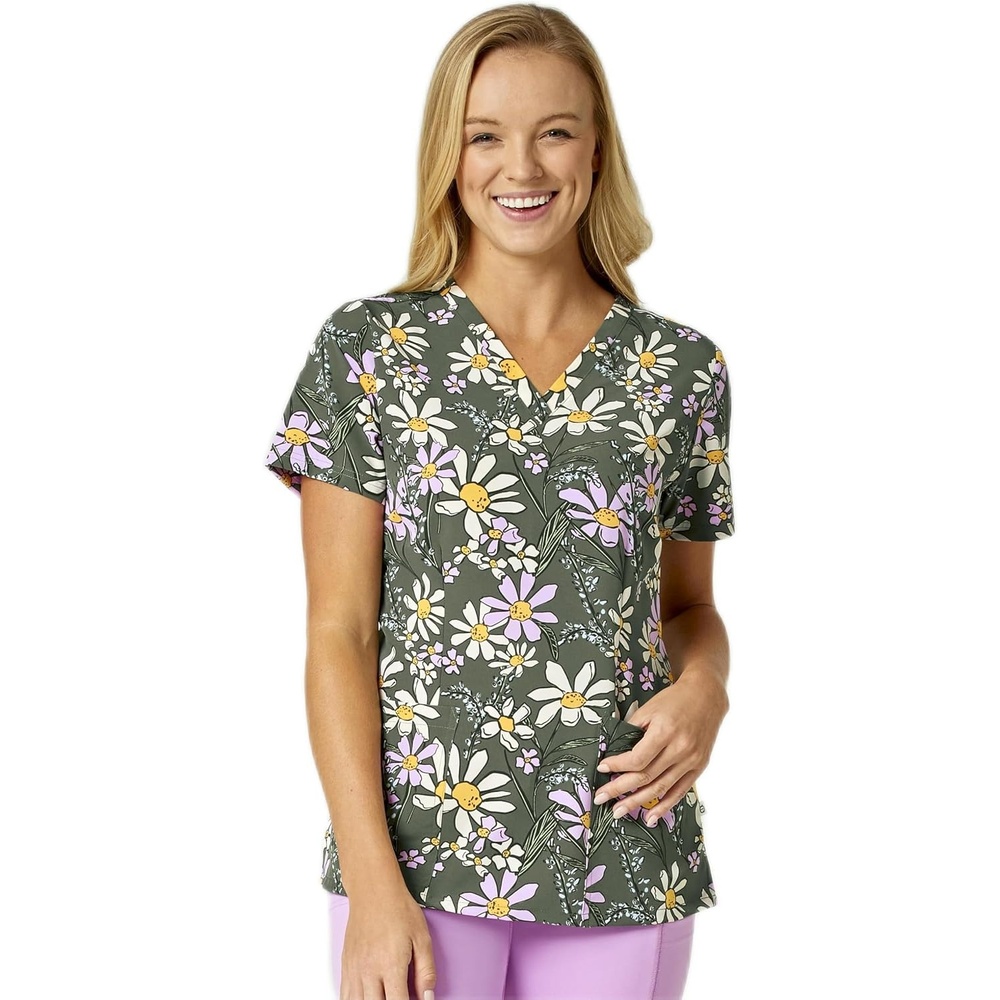 Wink Women’s Scrub Top(Wild Flower)