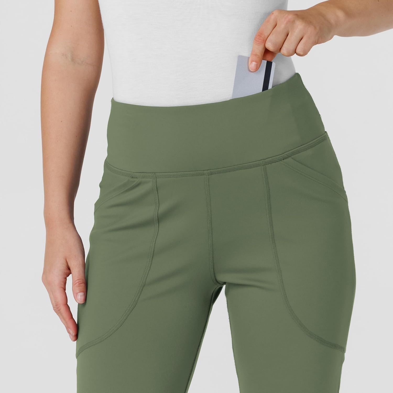 Wink Renew Women’s Flare Yoga Scrub Pant(Olive)