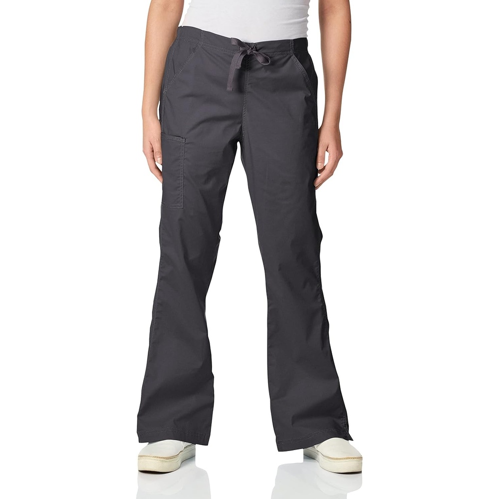 WonderWink Women’s Wonderflex Grace Scrub Pant(Charcoal)