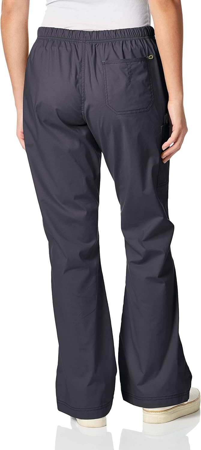 WonderWink Women’s Wonderflex Grace Scrub Pant(Charcoal)