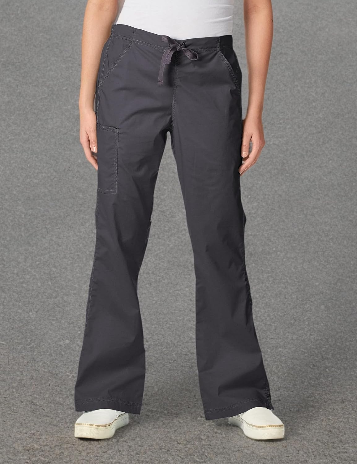 WonderWink Women’s Wonderflex Grace Scrub Pant(Charcoal)