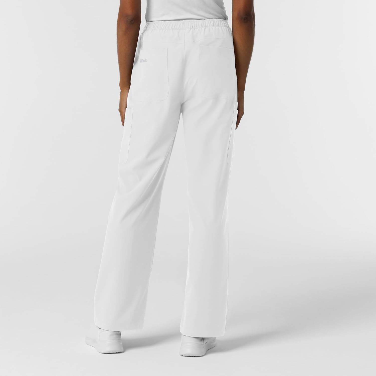 Wink NURTUR Women’s Straight Leg Cargo Scrub Pant(White)