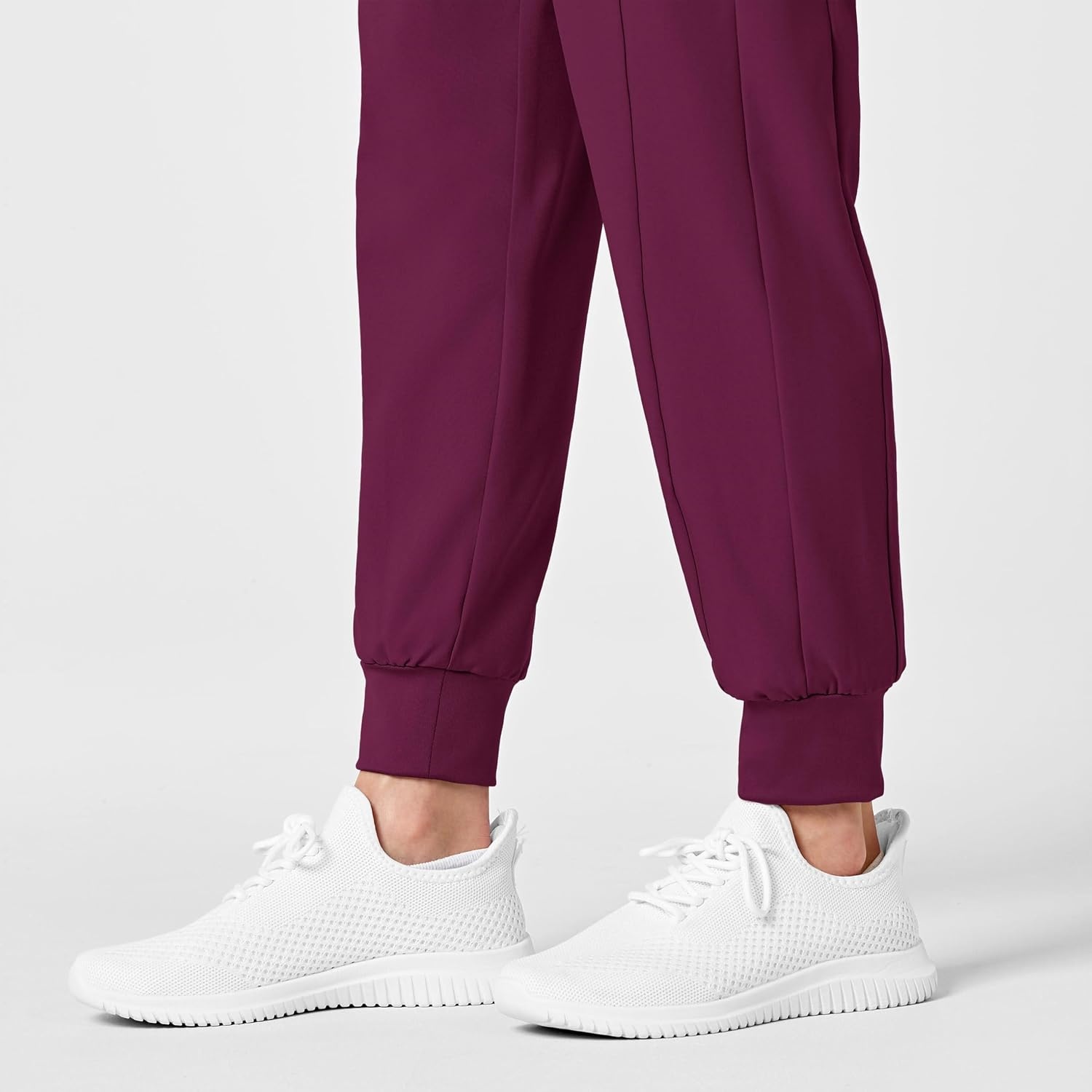 Wink Scrubs for Women, W123, Maternity Joggers Pants with 7 Pockets(Wine)