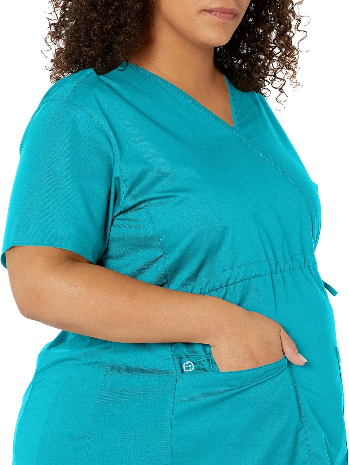 Wink WonderWORK Scrubs for Maternity Mock Wrap Scrub Tops