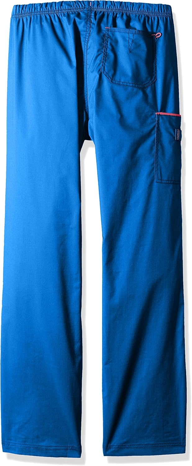 WonderWink Women’s Wonderflex Joy Denim Style Staight Leg Scrub Pant(Royal)