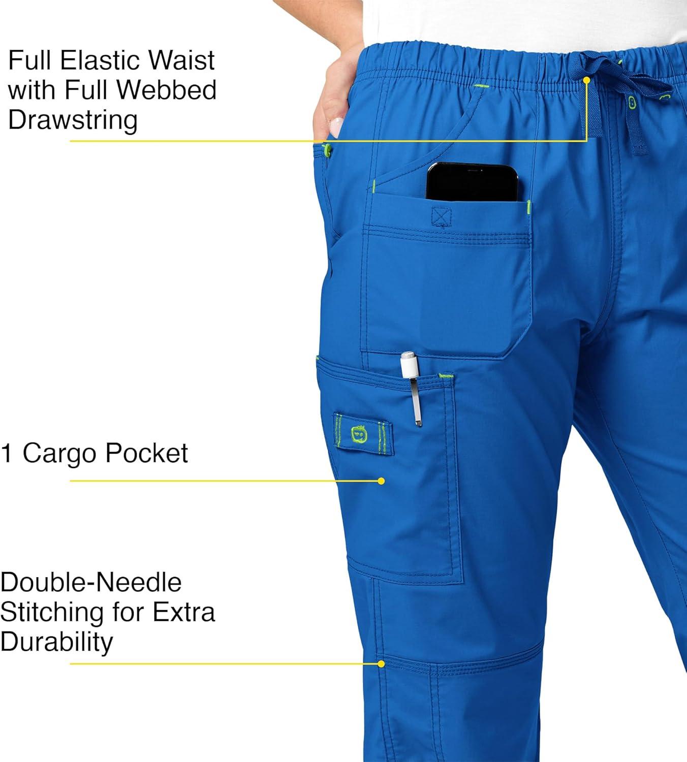 WonderWink Women’s Wonderflex Faith Scrub Pant(Royal)