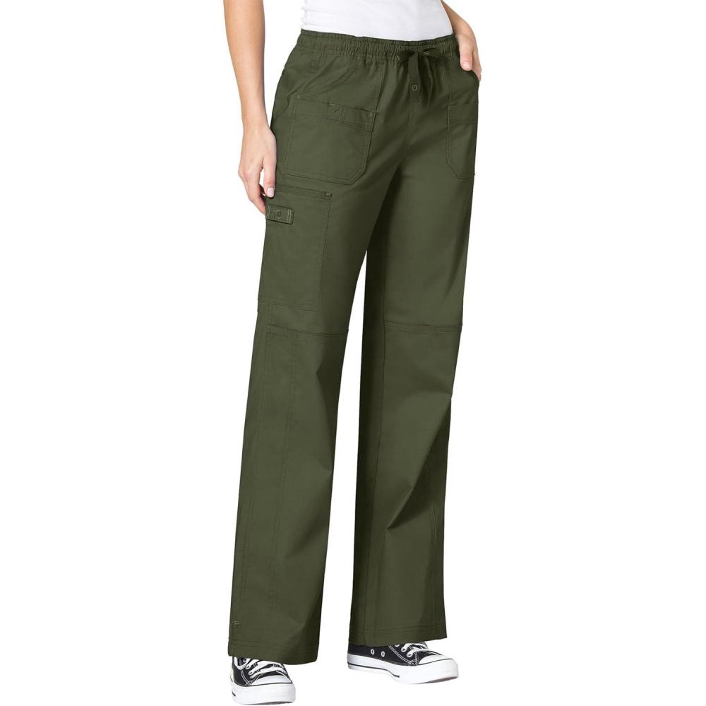 WonderWink Women’s Wonderflex Faith Scrub Pant(Forest Green)