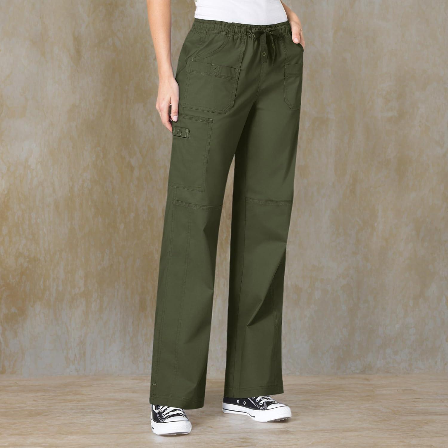 WonderWink Women’s Wonderflex Faith Scrub Pant(Forest Green)