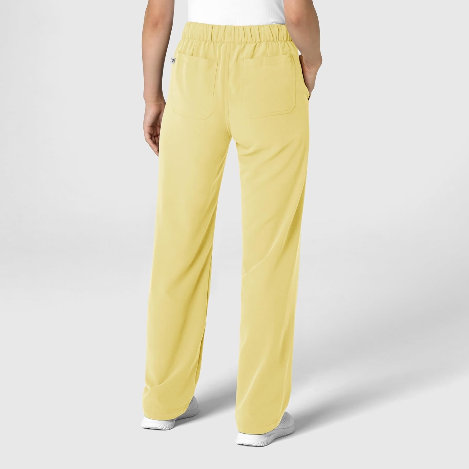 Wink Women’s Women’s Stovepipe High-Low Hem Scrub Pant(Sunshine Yellow)
