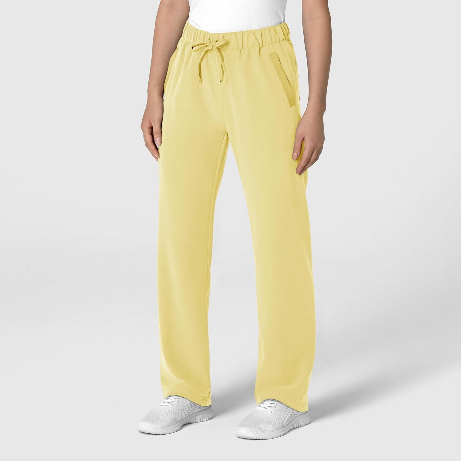 Wink Women’s Women’s Stovepipe High-Low Hem Scrub Pant(Sunshine Yellow)