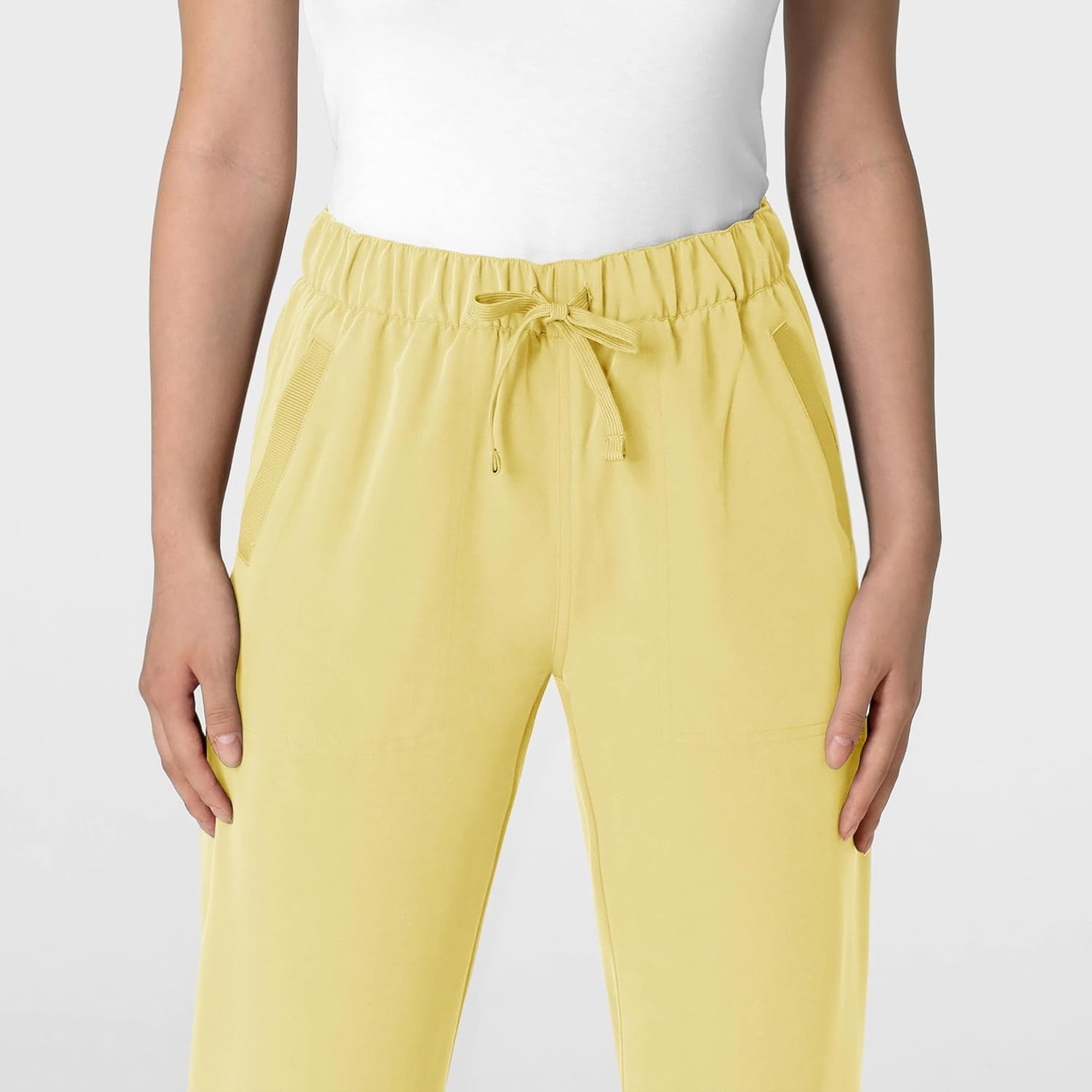Wink Women’s Women’s Stovepipe High-Low Hem Scrub Pant(Sunshine Yellow)