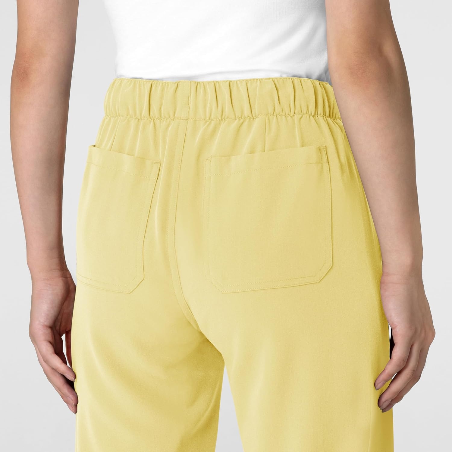 Wink Women’s Women’s Stovepipe High-Low Hem Scrub Pant(Sunshine Yellow)