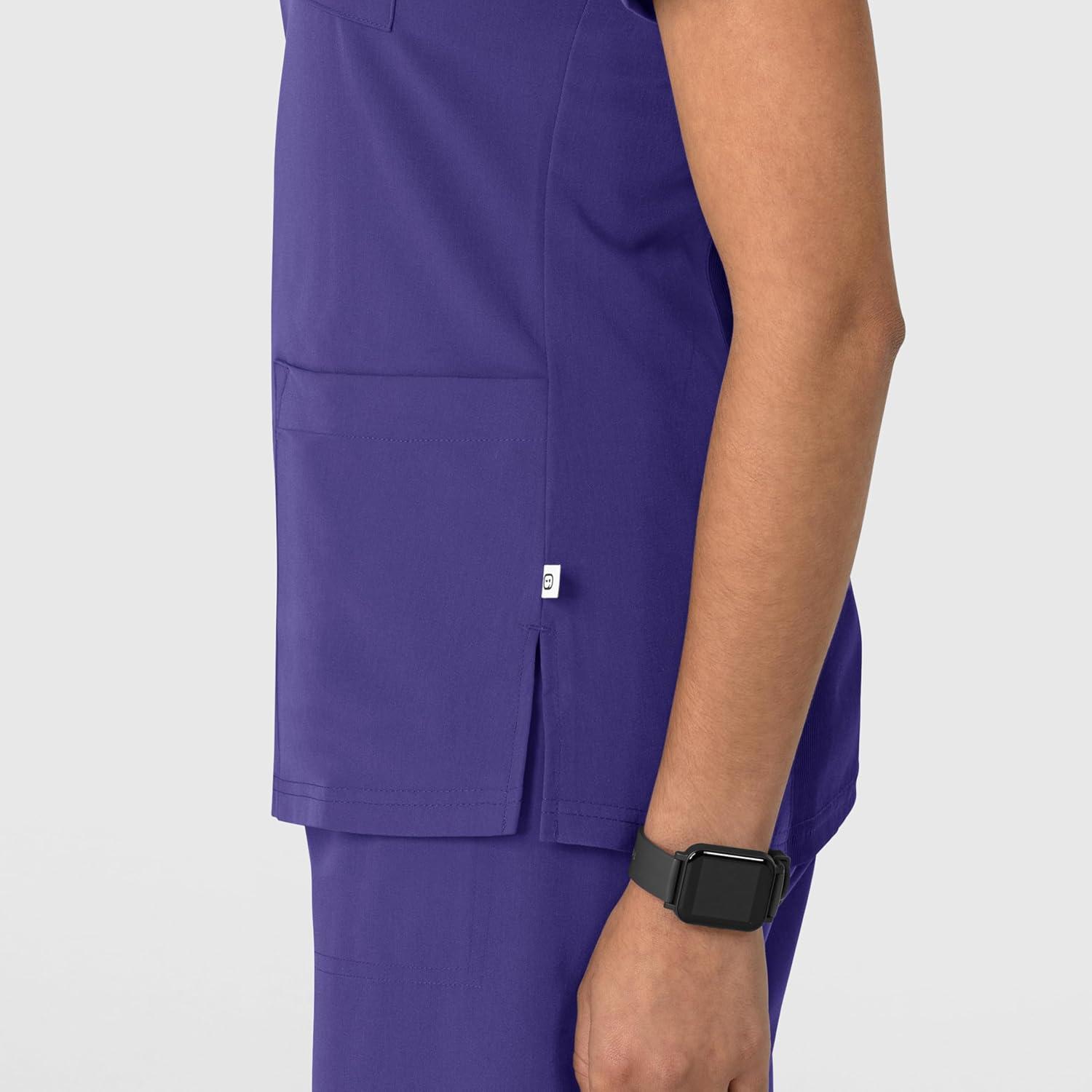 Wink Women’s Women’s Flex-n-Reach V-Neck Scrub Top(Grape)