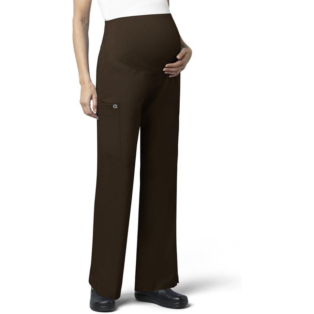 WonderWink Women’s Wonderwork Maternity Pant, Chocolate, Medium