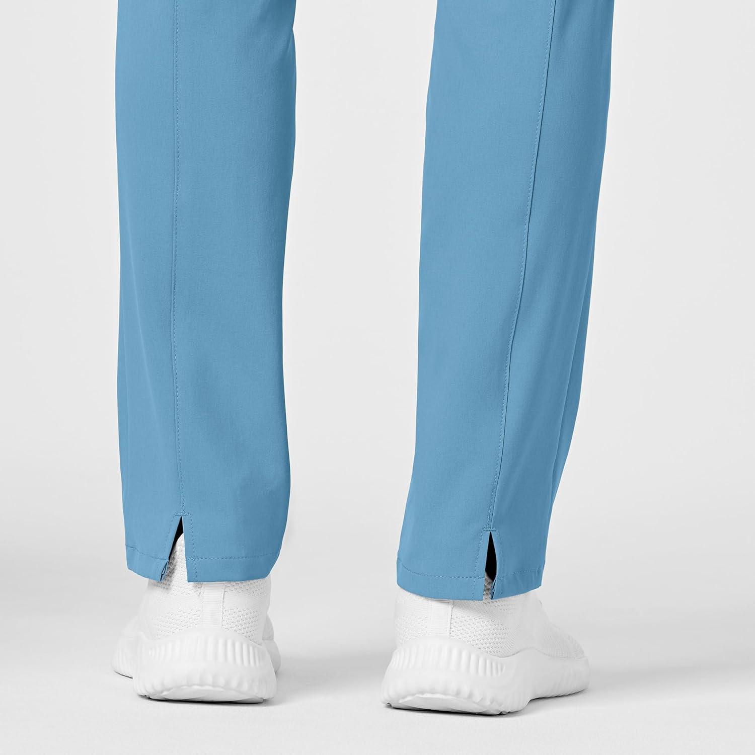 Wink Scrubs for Women, Renew, High-Waist Slim-Leg Pants with Drawstring and 5 Pockets(Bay Blue)