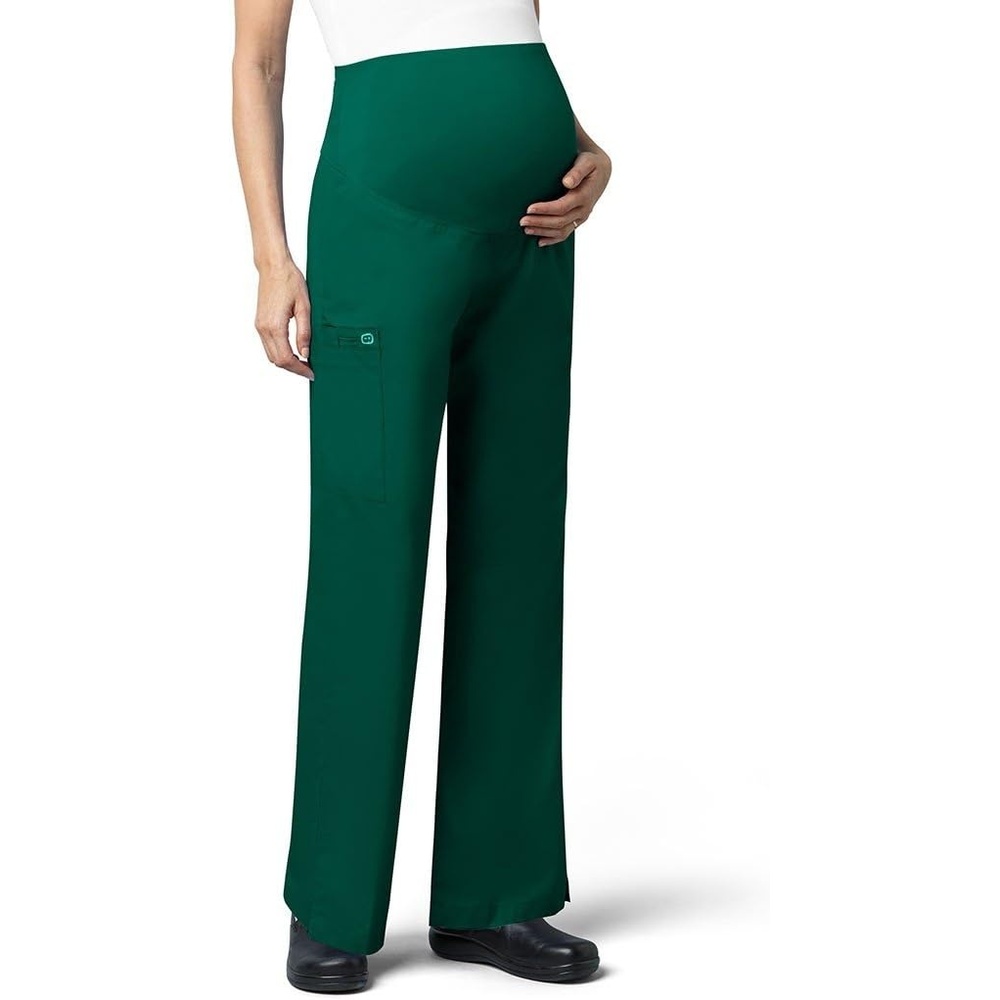 Wink WonderWORK Maternity Cargo Scrub Pant, Hunter, XS