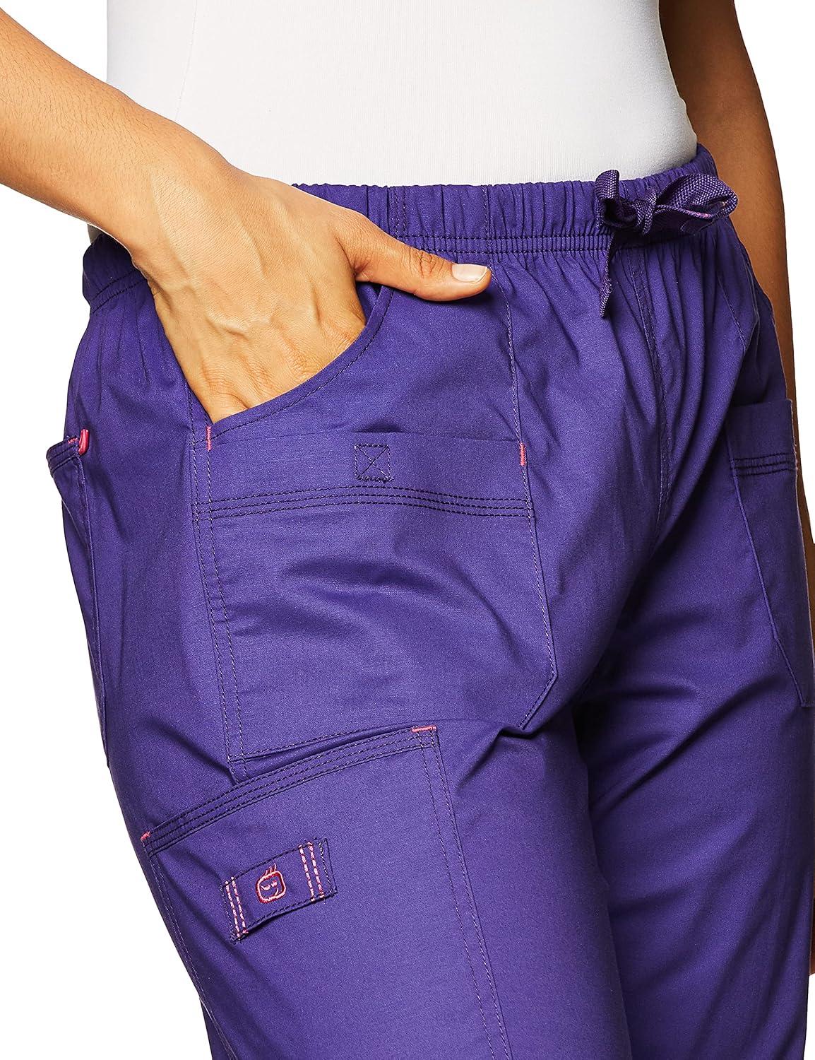 WonderWink Women’s Wonderflex Faith Scrub Pant(Grape)