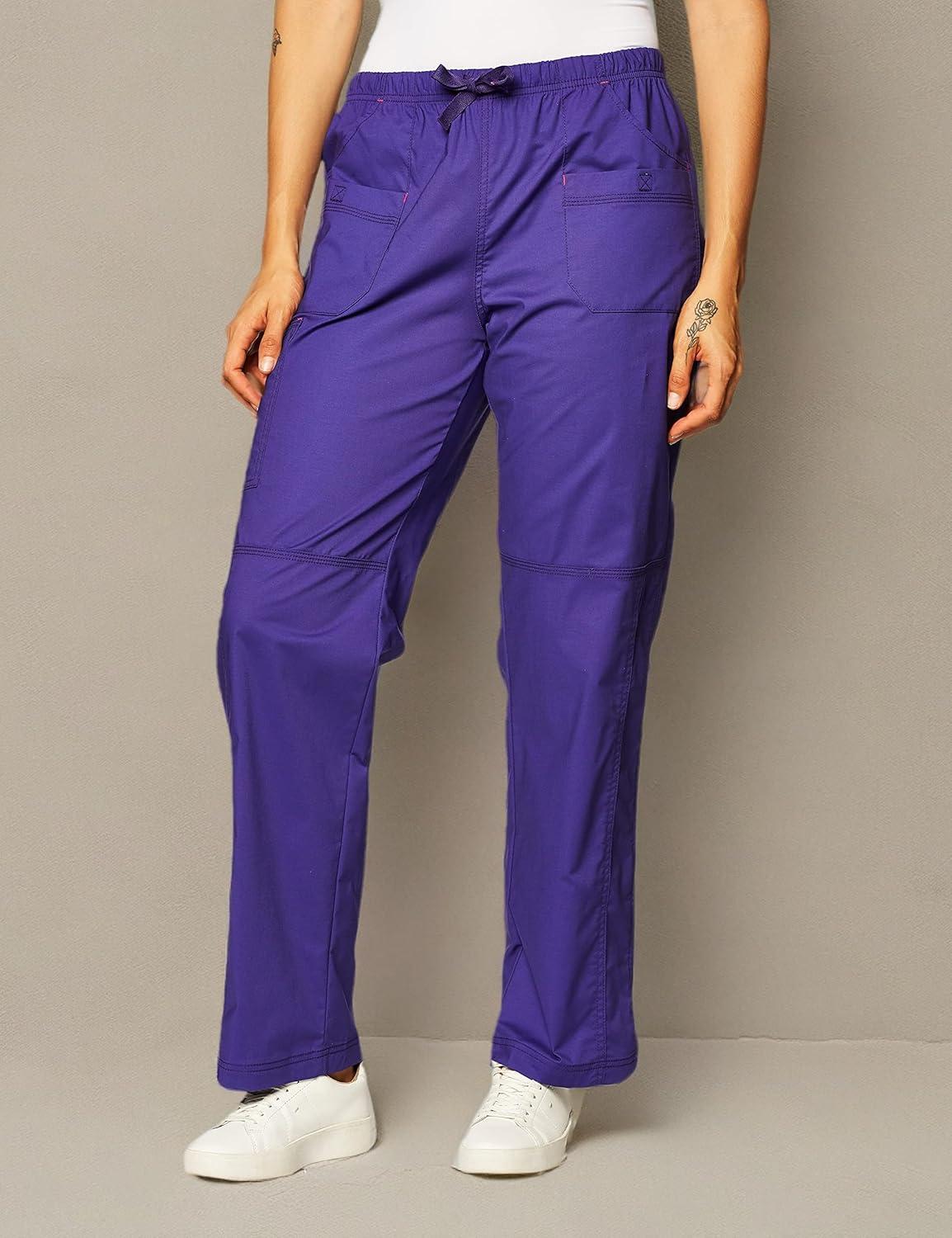 WonderWink Women’s Wonderflex Faith Scrub Pant(Grape)