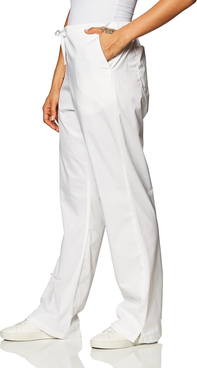 Wonderwork Women’s Flare Leg Scrub Pant(White)
