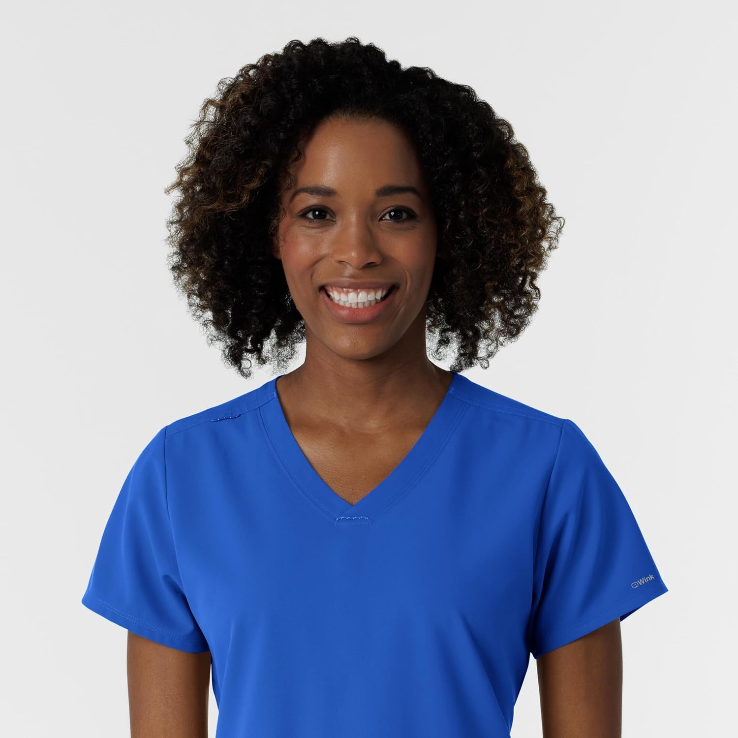 Wink Women’s Women’s V-Neck Scrub Top(Royal)