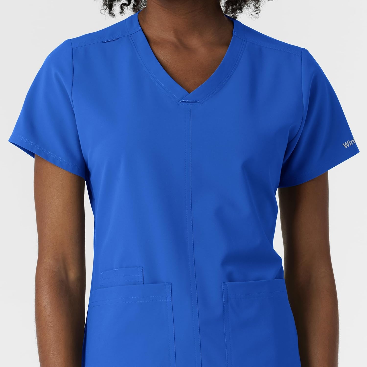 Wink Women’s Women’s V-Neck Scrub Top(Royal)