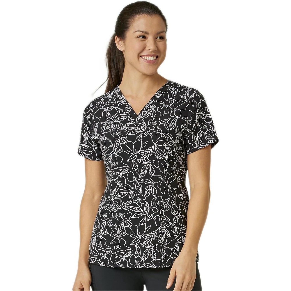 Wink Women’s Scrub Top(Pen Floral)