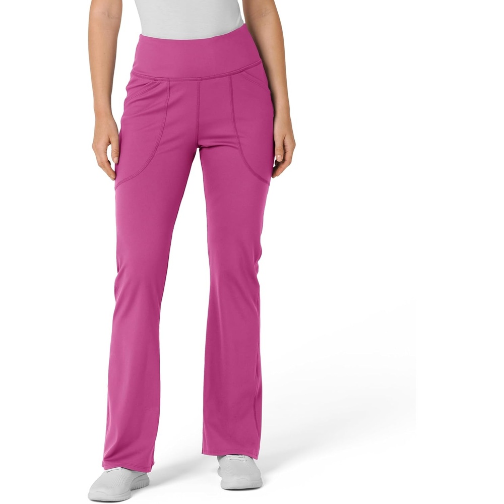 Wink Renew Women’s Flare Yoga Scrub Pant(Raspberry)
