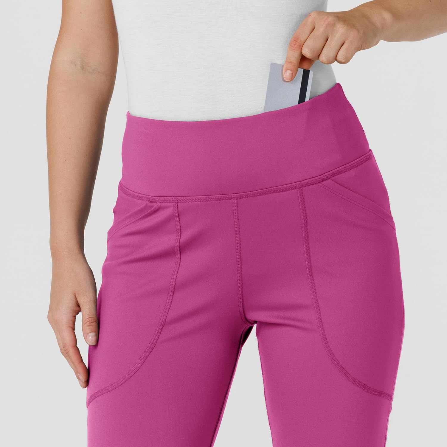 Wink Renew Women’s Flare Yoga Scrub Pant(Raspberry)