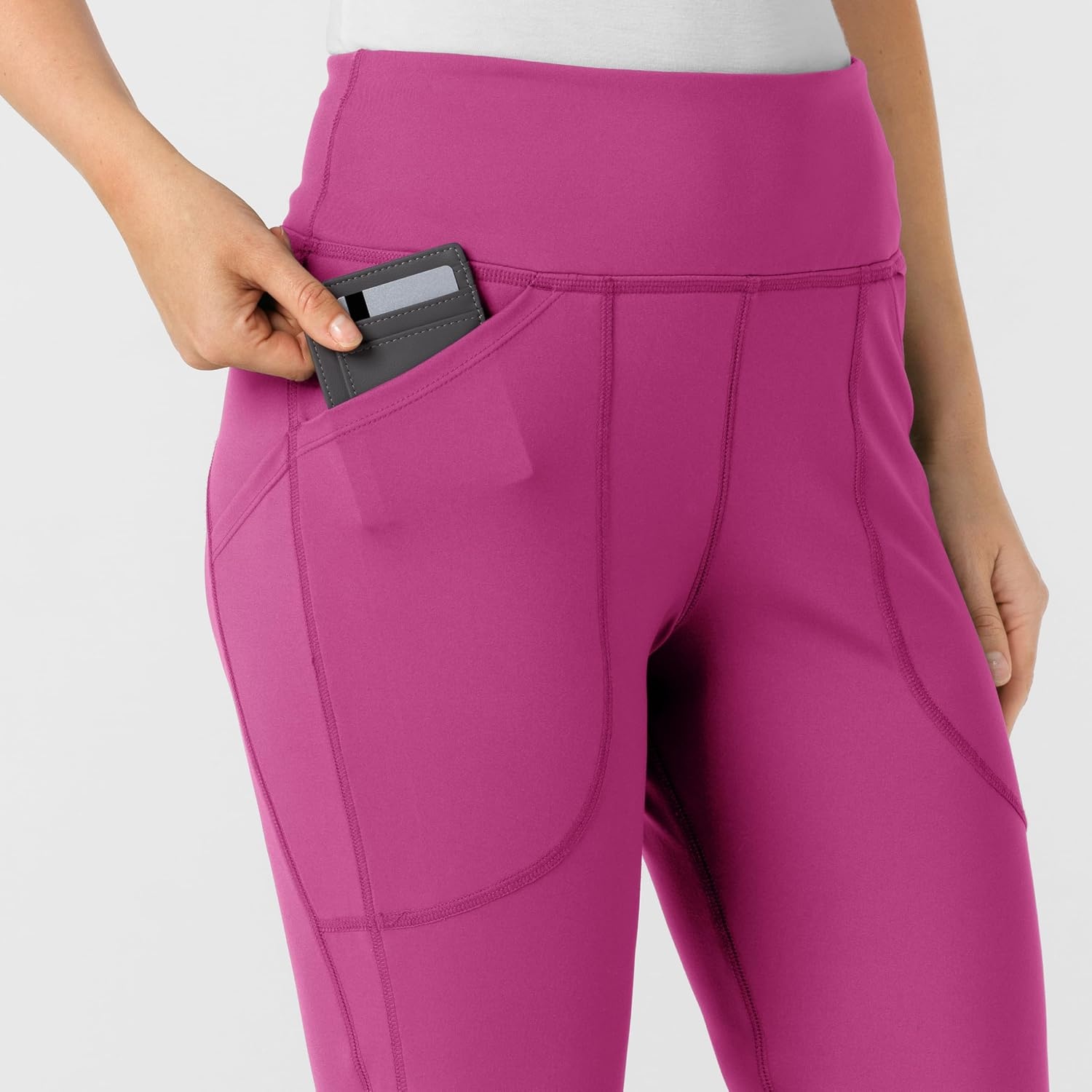Wink Renew Women’s Flare Yoga Scrub Pant(Raspberry)