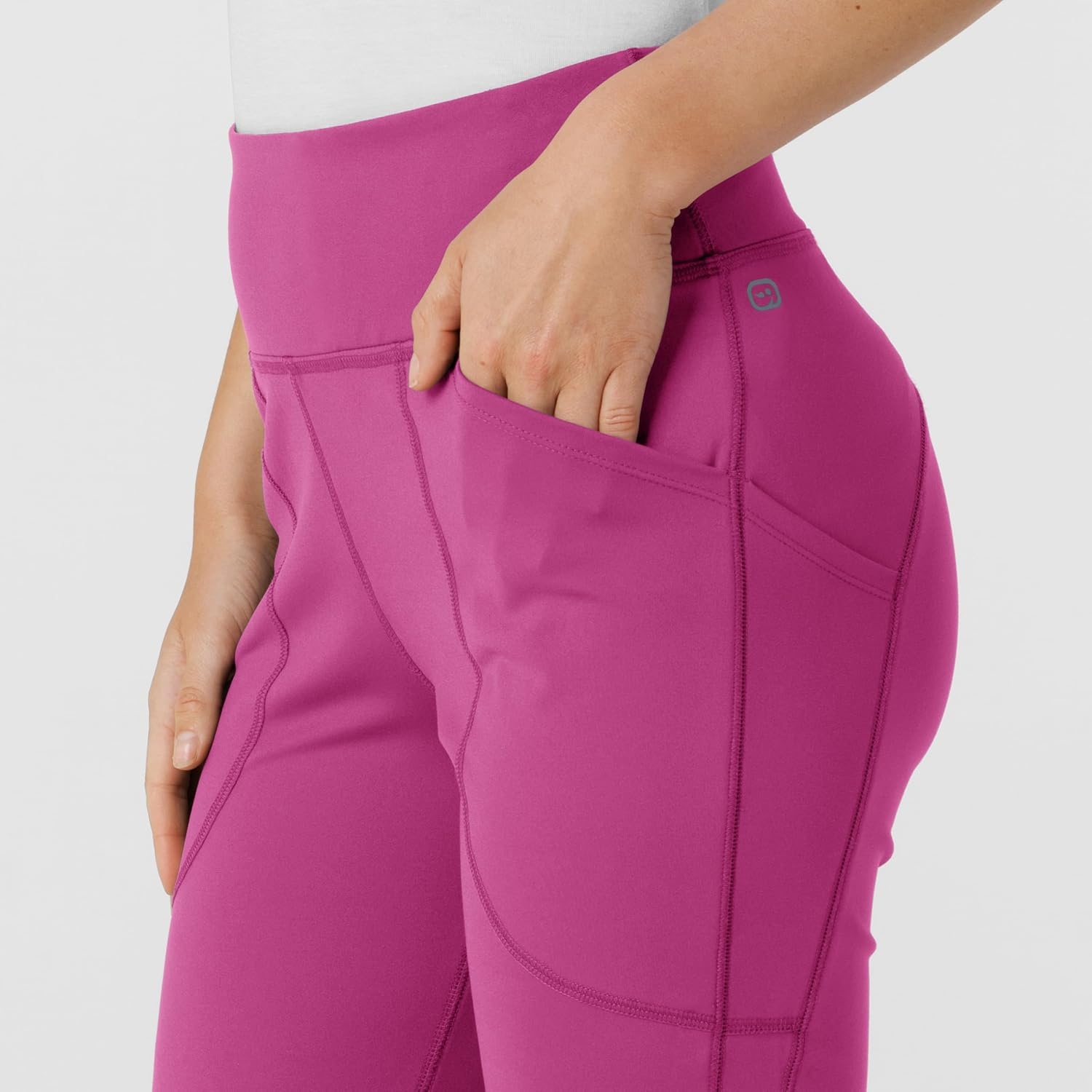 Wink Renew Women’s Flare Yoga Scrub Pant(Raspberry)