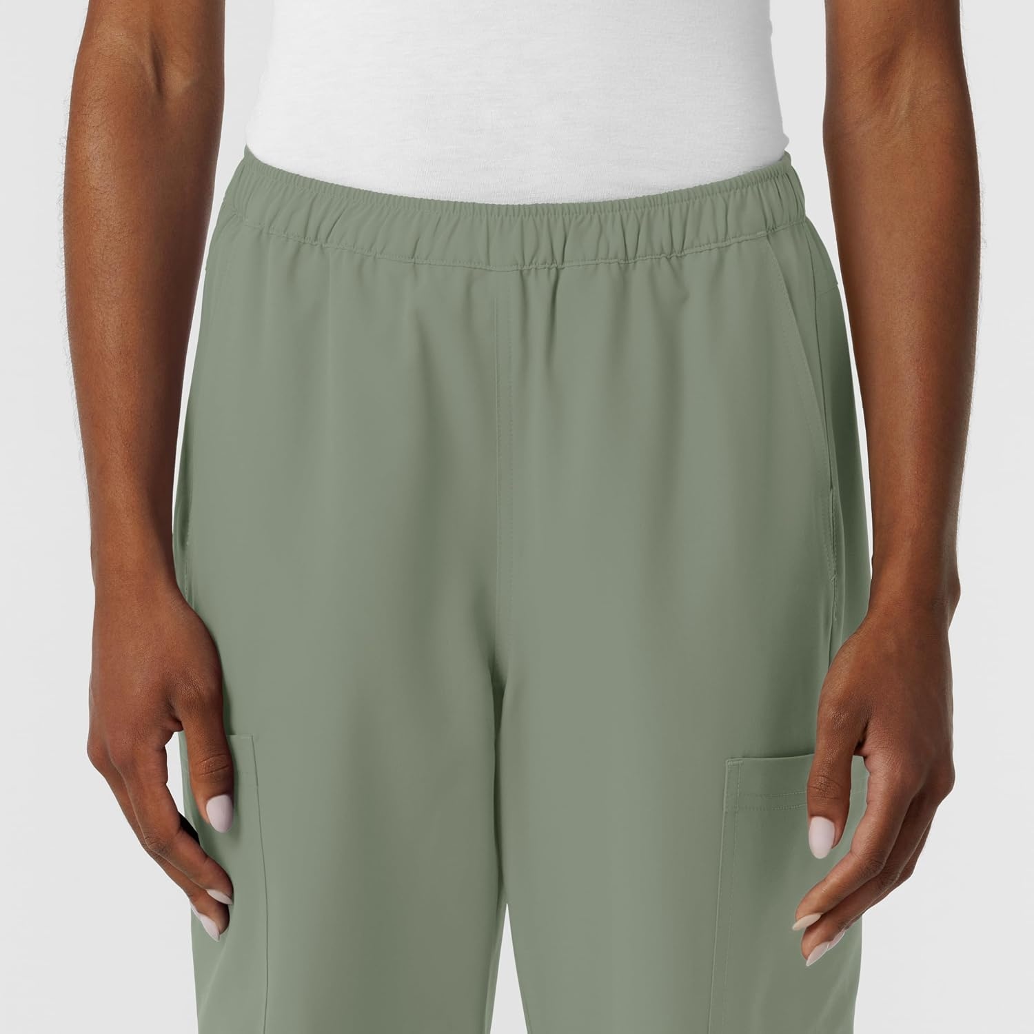 Wink NURTUR Women’s Straight Leg Cargo Scrub Pant(Sage)