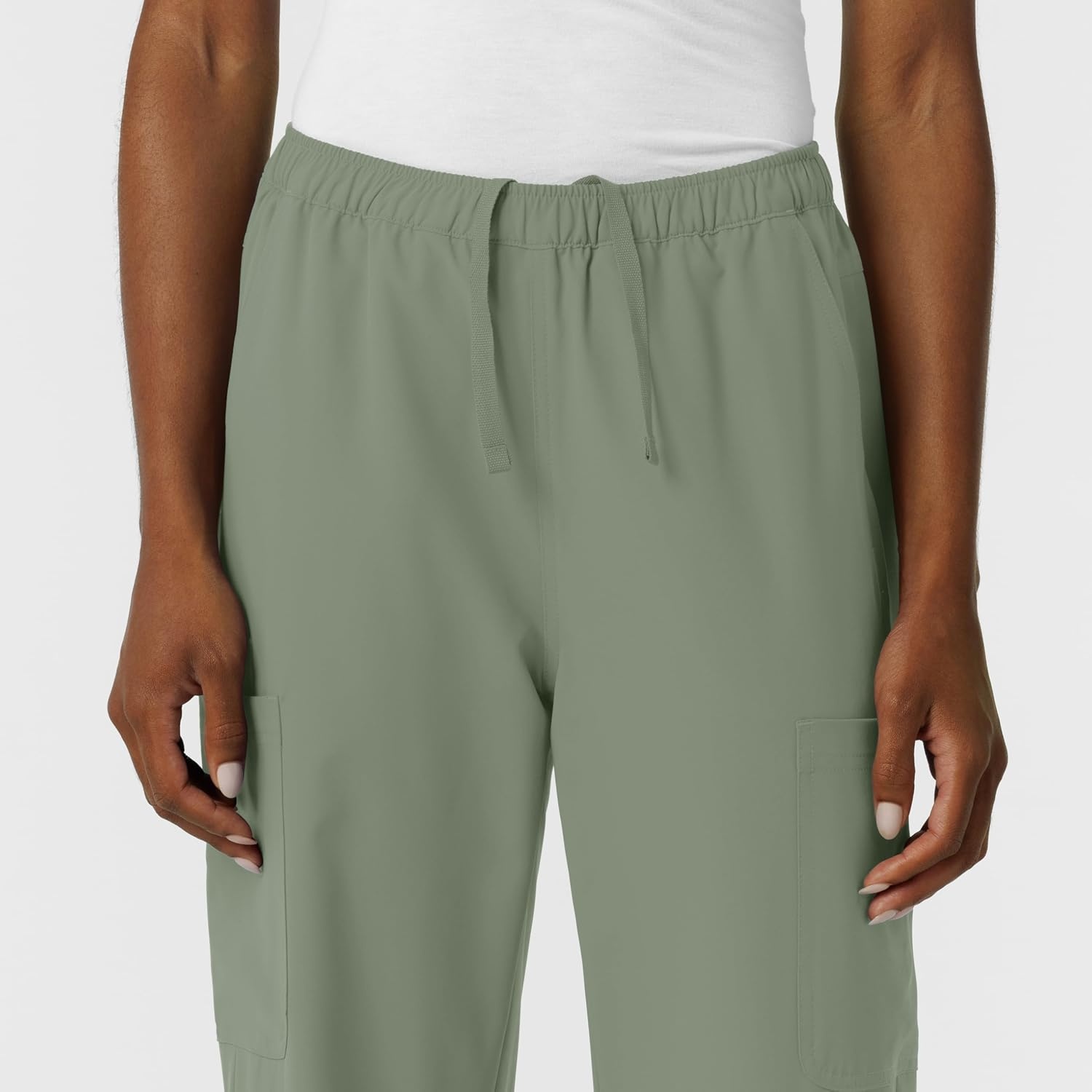 Wink NURTUR Women’s Straight Leg Cargo Scrub Pant(Sage)