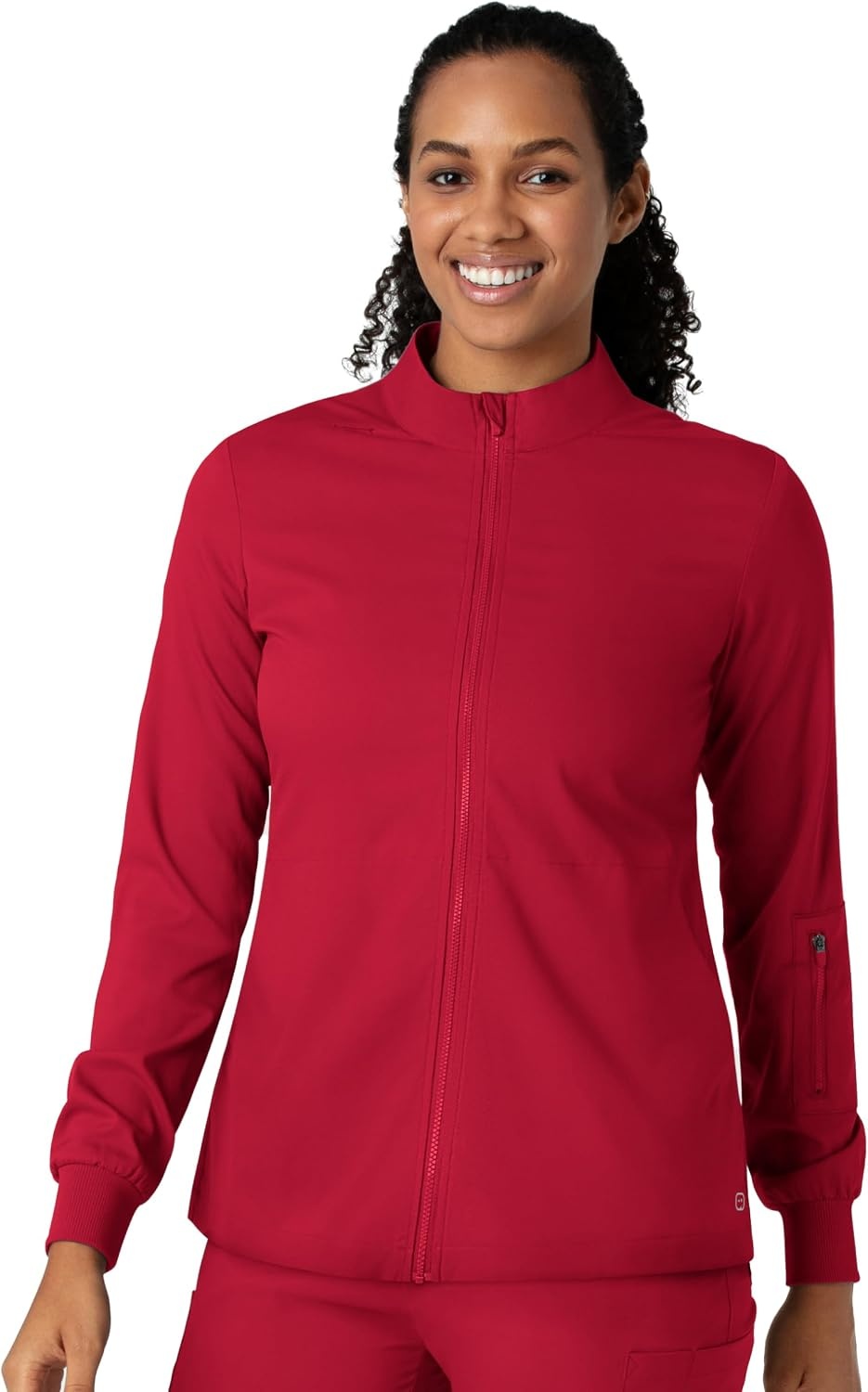 WINK Boundless Women’s Warm Up Scrub Jacket(Red)