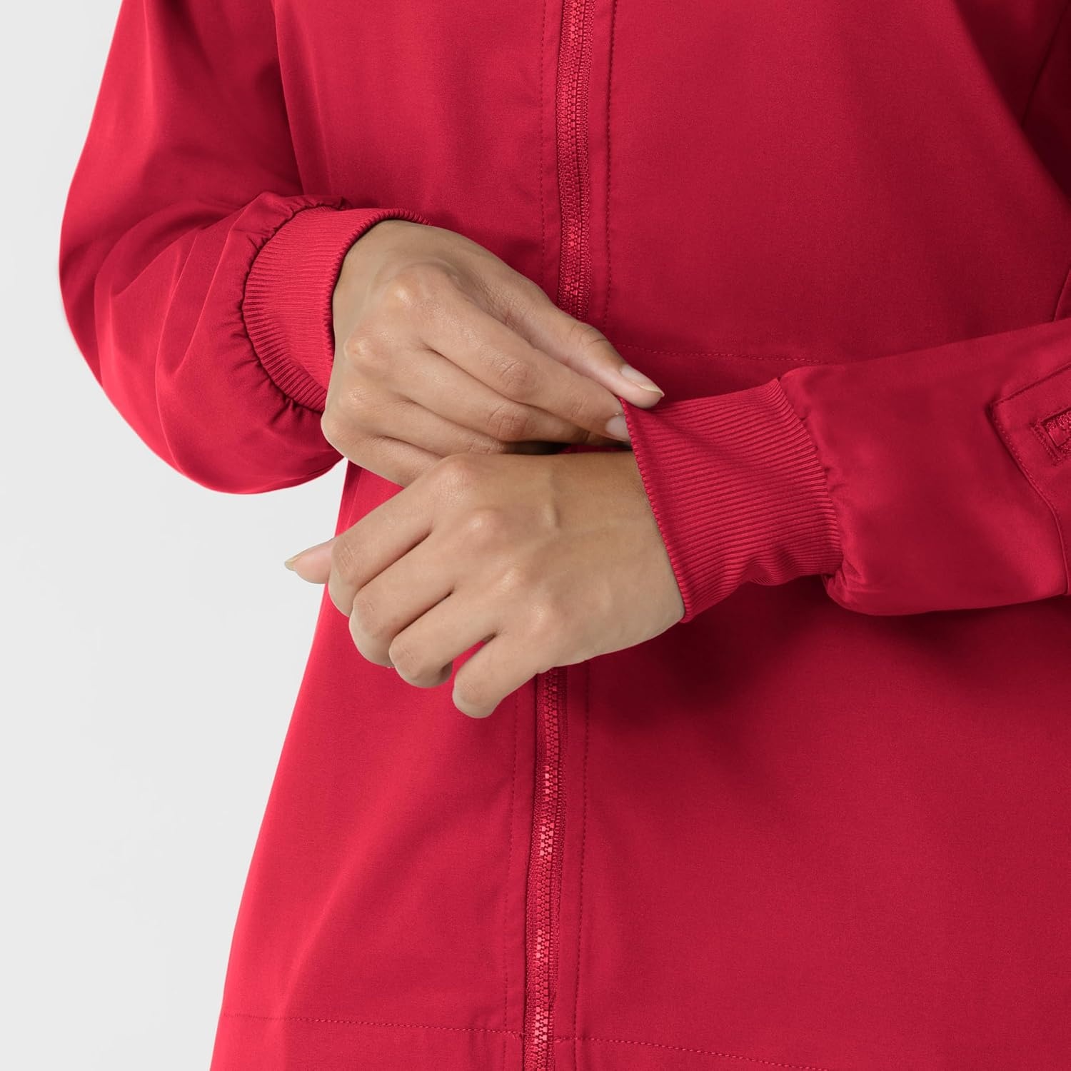WINK Boundless Women’s Warm Up Scrub Jacket(Red)