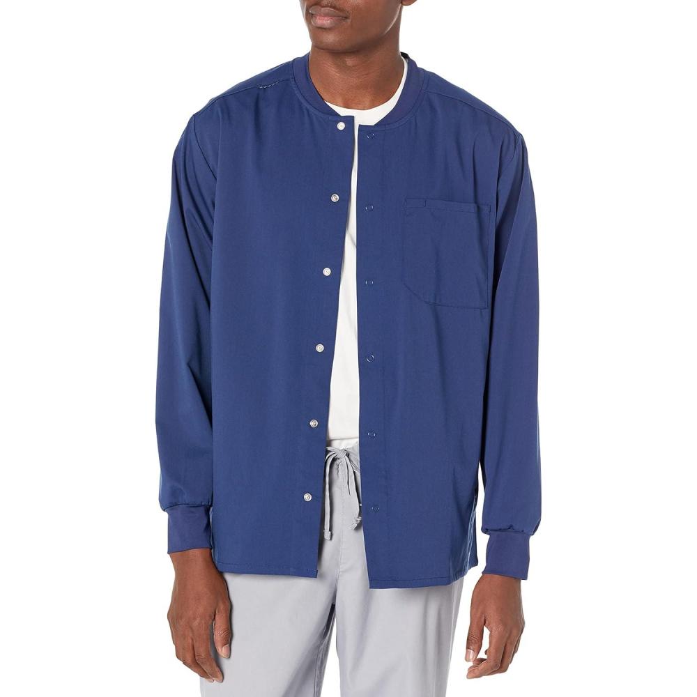 WonderWink Mens Warm-up Jacket(Navy)