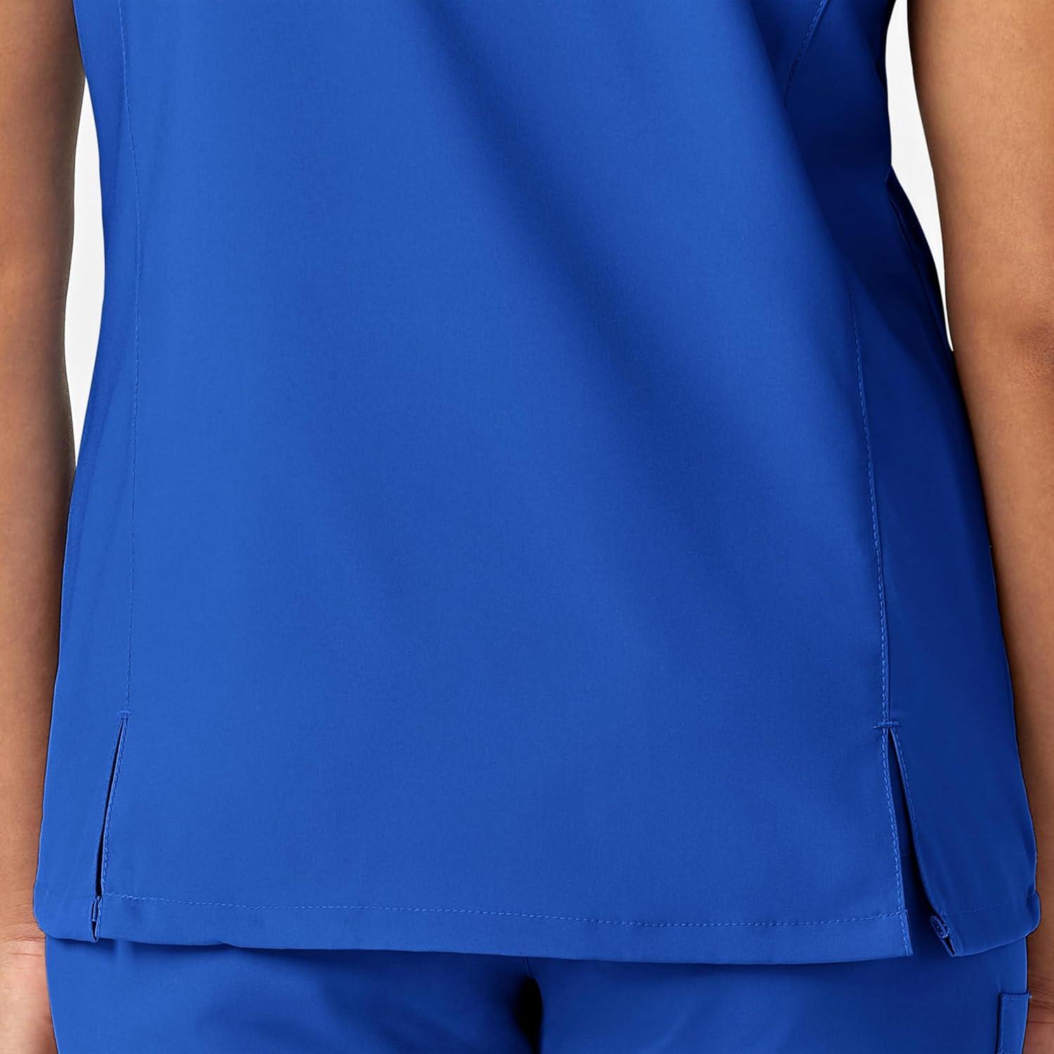 WonderWink Mens Y-Neck Wrap Top(Royal)