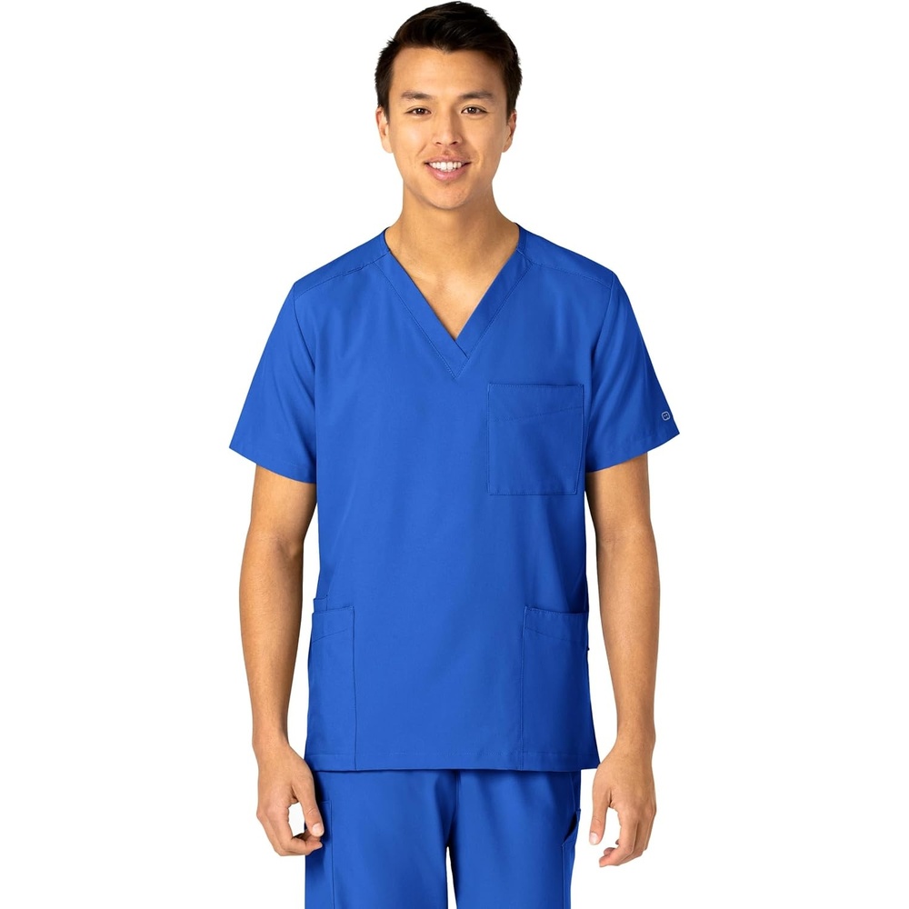 Wink W123 Unisex 4 Pocket Utility Scrub Top(Royal)
