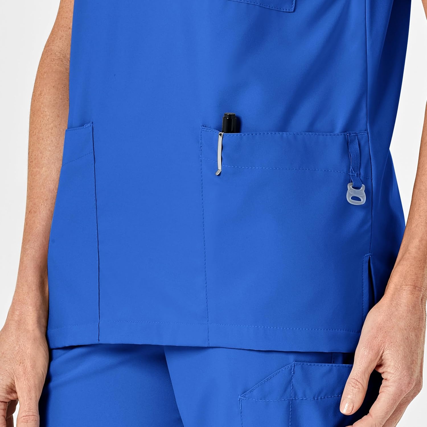 Wink W123 Unisex 4 Pocket Utility Scrub Top(Royal)