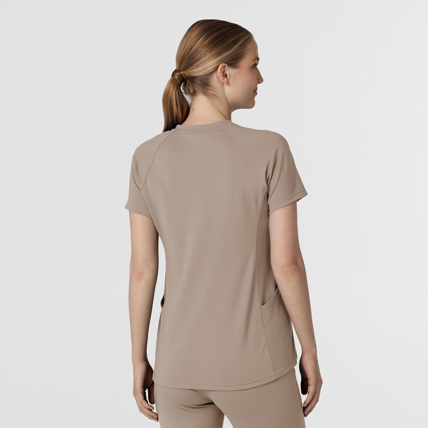 Wink Renew Women’s Flex-n-Reach V-Neck Raglan Scrub Top(Haze)