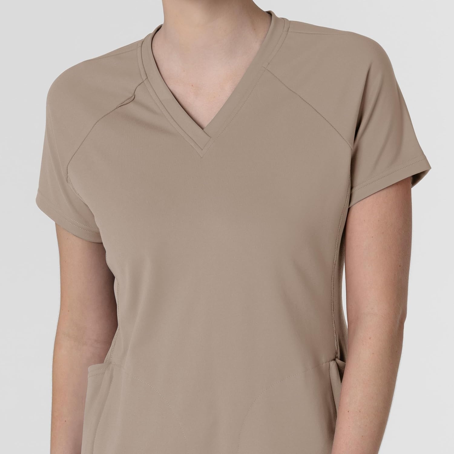 Wink Renew Women’s Flex-n-Reach V-Neck Raglan Scrub Top(Haze)