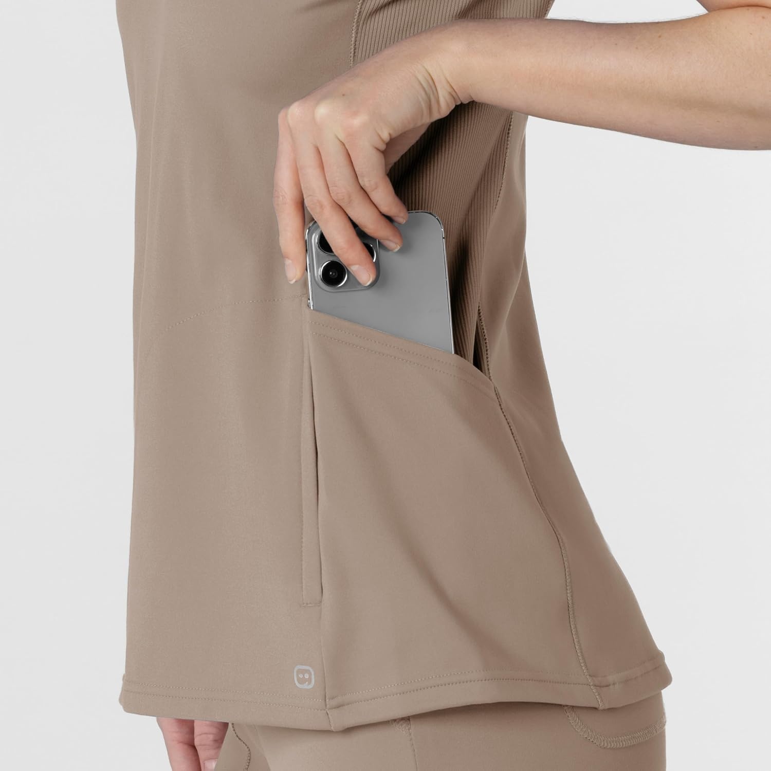 Wink Renew Women’s Flex-n-Reach V-Neck Raglan Scrub Top(Haze)