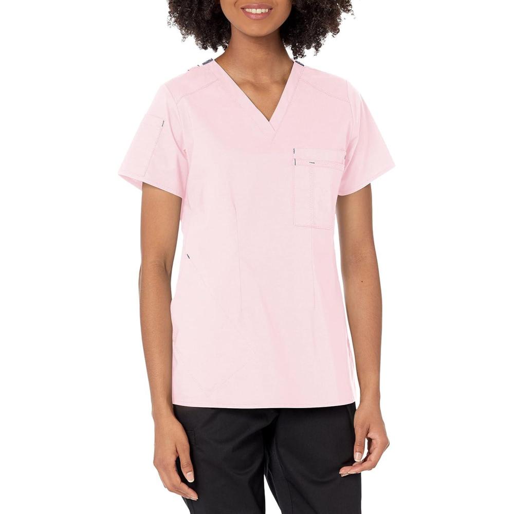 WonderWink Womens Women’s Joy V-nk Tuck-in TWomen’s Joy V-Nk Tuck-in T(Rose Blush)