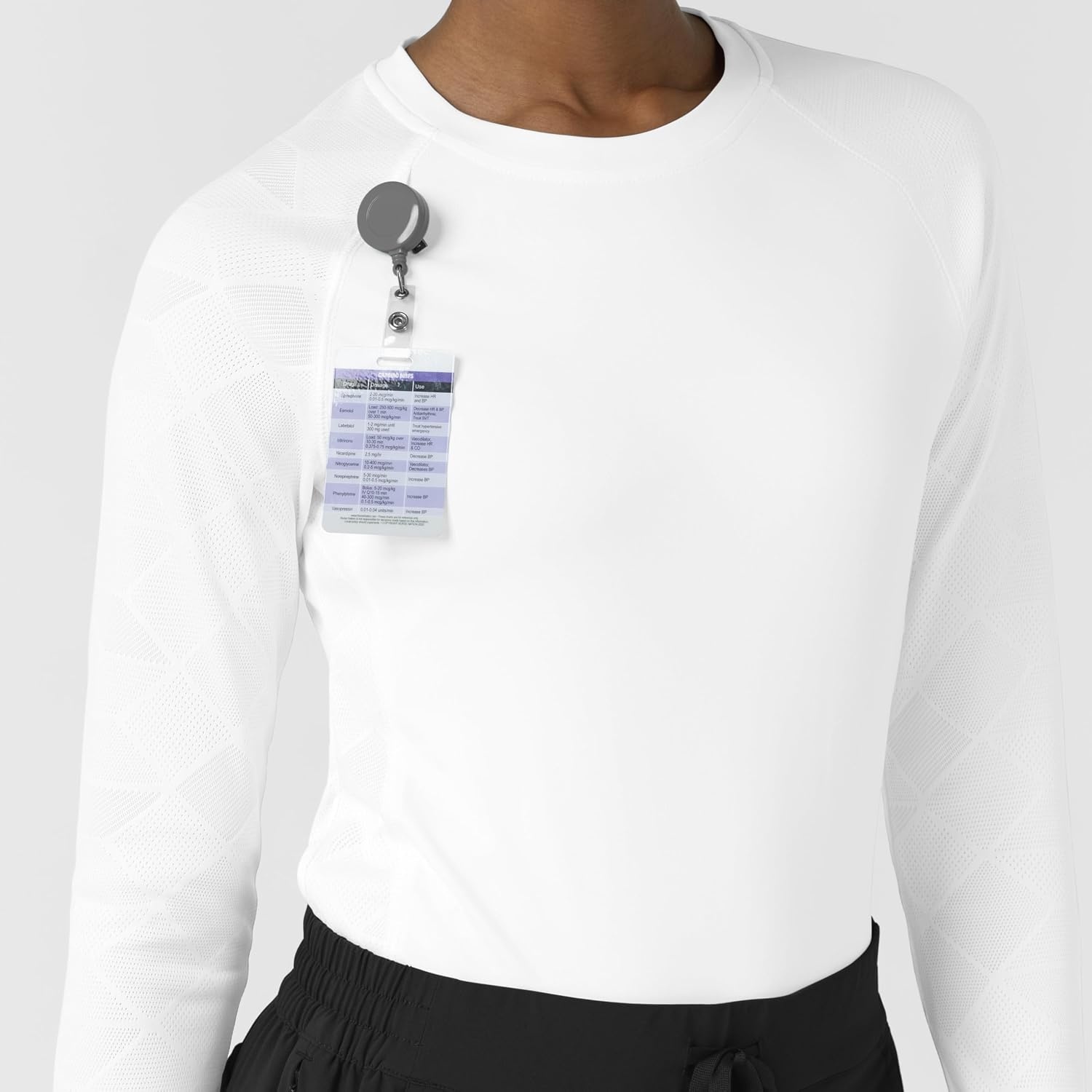 Wink Layers Women’s Engineered Underscrub Tee(White)