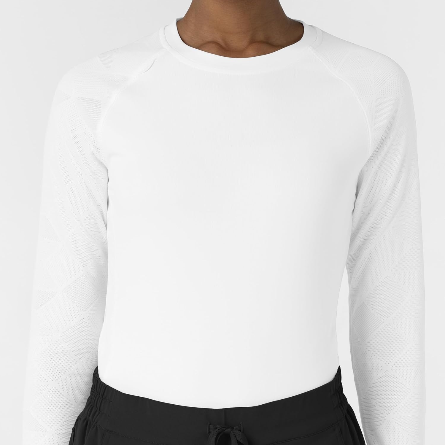 Wink Layers Women’s Engineered Underscrub Tee(White)