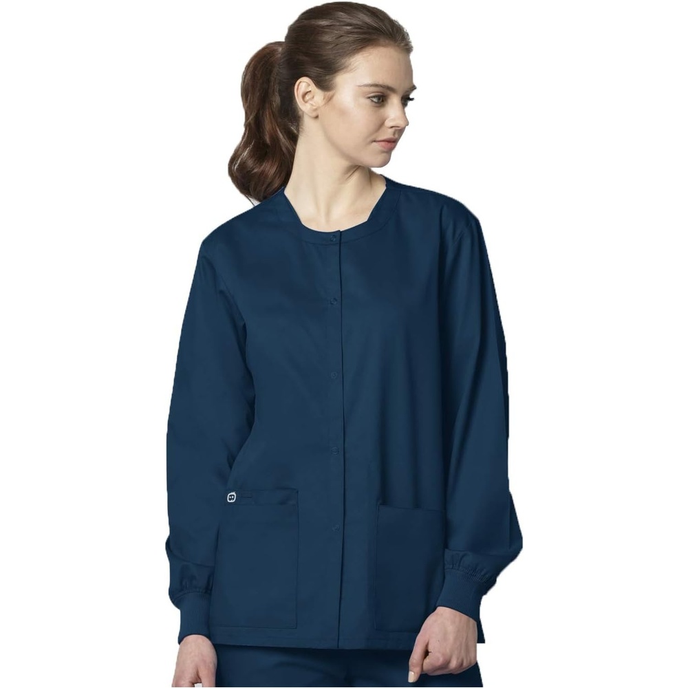 Wink Unisex Adult Snap Front Jacket(Caribbean Blue)