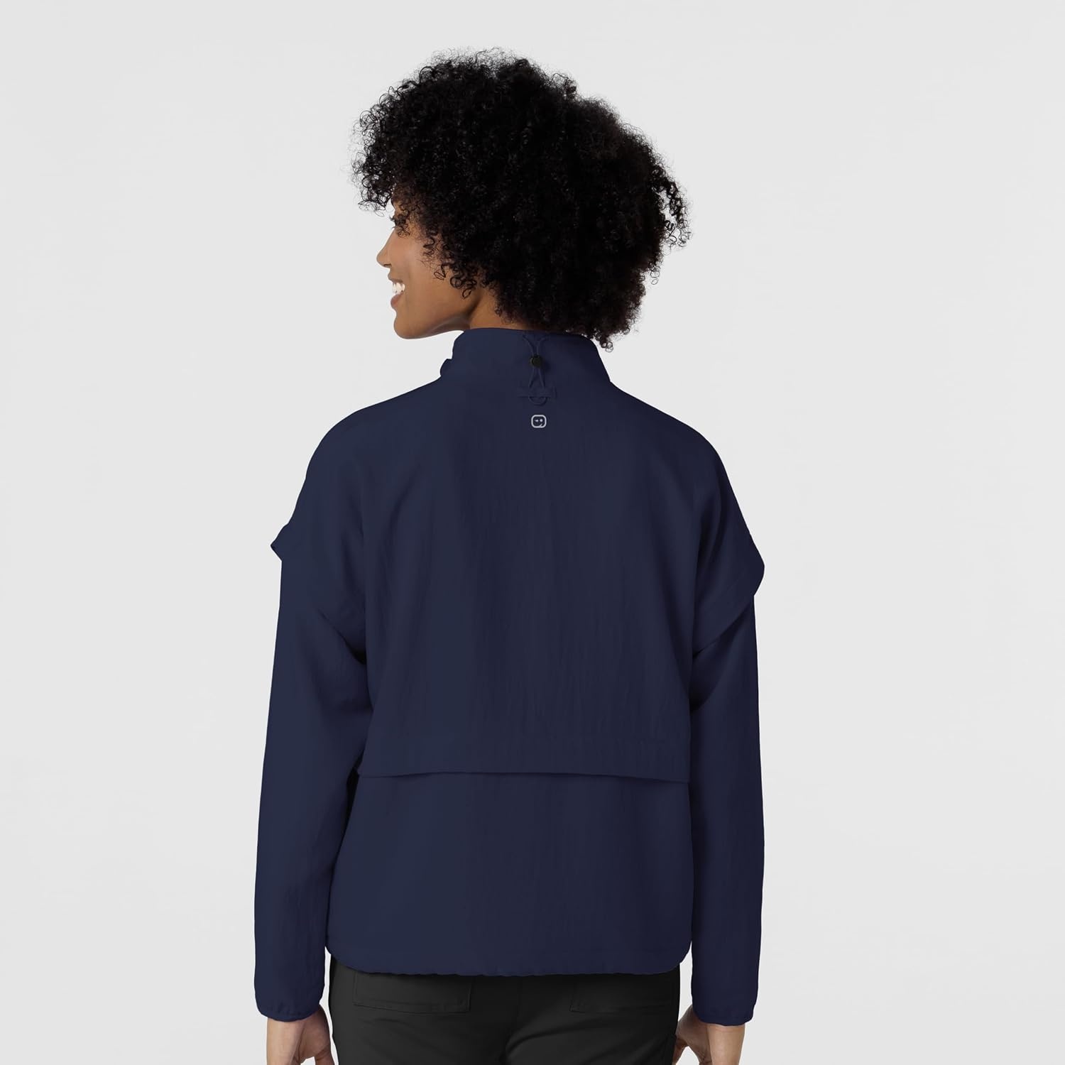 WINK Women’s Women’s Breezebreaker Scrub Jacket(Navy)