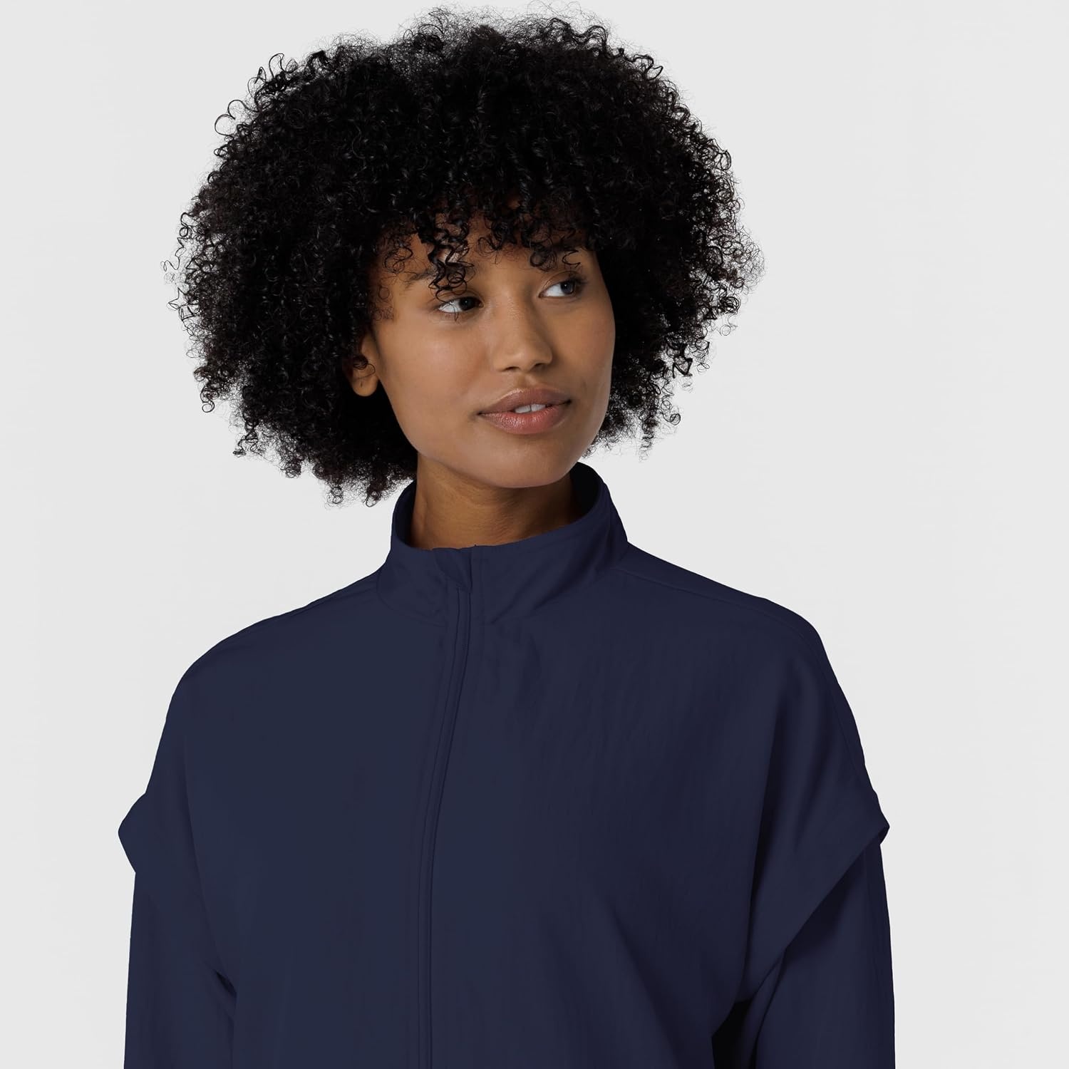 WINK Women’s Women’s Breezebreaker Scrub Jacket(Navy)