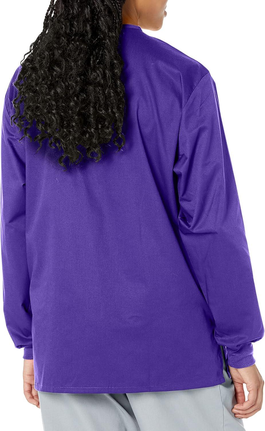 WonderWink womens Snap Front Jacket(Grape)