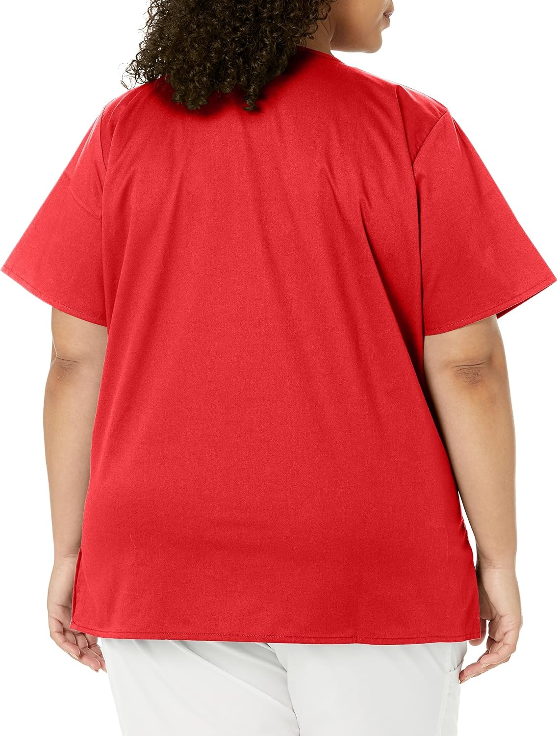 Wink W123 Women’s Mock Wrap Scrub Top(Red)